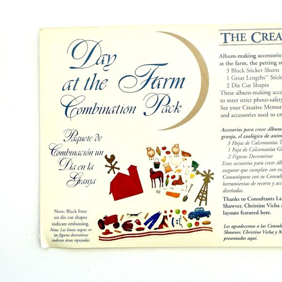 Creative Memories DAY AT THE FARM Combo Pack  2001 *RARE* stickers NEW - Picture 3 of 4